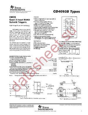 CD4093BM96E4 datasheet  